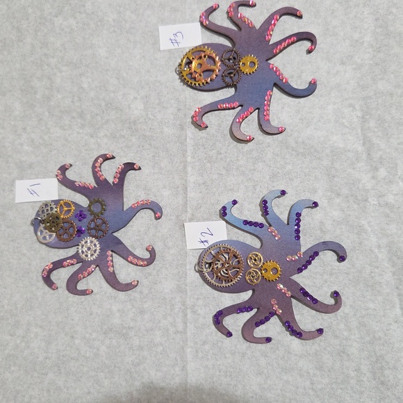 Hand Crafted Other - Hand Crafted 3.5x3" STEAMPUNK Octopus Buyers Choice Of 1
